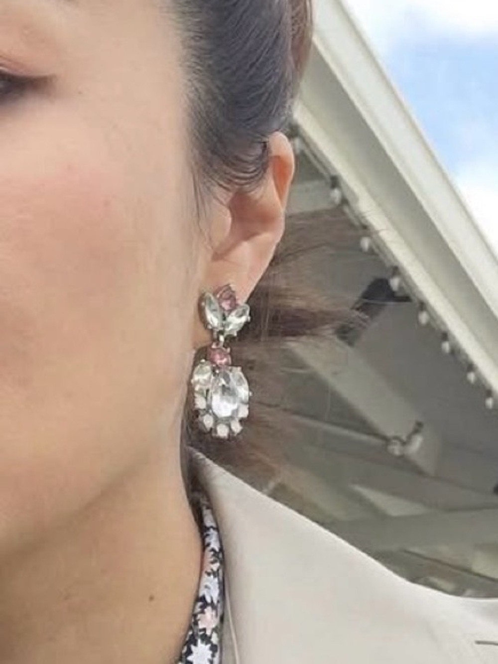 Anthropologie Crystal Drop Earrings